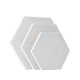TRANSON 3 Sizes Hexagon Shaped Stretched Canvas Primed Ready for Painting TRANSON