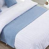 GZQIAWY Bedspreads Bed Runner Throw Bedding Single Queen King Bed Cover Towel Home Hotel Decorations,Sky Blue,50 X 210cm (Bed Scarf Only) GZQIAWY
