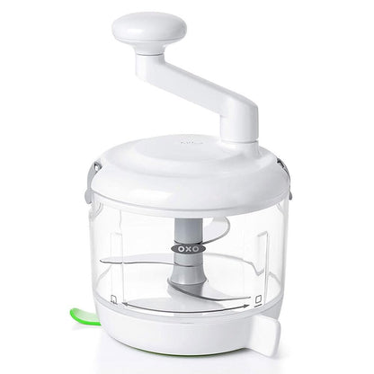 OXO Good Grips One Stop Chop Manual Food Processor, (Stainless Steel, Plastic)