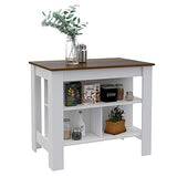 TUHOME Cala Kitchen Island Engineered Wood Kitchen Islands in Multi-Color Tuhome Furniture