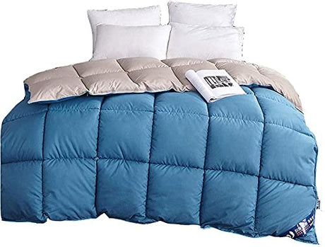 Quilt Four Seasons Duvet Cool in Summer Single Double Solid Color Duvet Warm Bedding Light Microfiber Soft Summer Duvet Summer Cool Quilt (Color : Rust Red Size : 180220) (Ocean Blue 150 * 200) WoodArtSupply