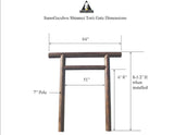 SamsGazebos Japanese Shinmei Style Wooden Torii Garden Gate 8 ft SamsGazebos