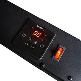 Danby Designer DDEF03813BD13 38" Wall Mount Electric Fireplace Multi-Colour LED Flame and Ember Bed Remote Control Included Danby