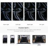 Bedding_Dreamer Black Silky Comforter Set Satin King Bed in a Bag 8 Pieces Luxury Hotel Silky Bedding with 1 Comforter, 1 Flat Sheet, 1 Fitted Sheet, 4 Pillowcases, 1 Cushion Cover (King, Black) Bedding_Dreamer