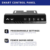VIVO Electric Height Adjustable 83 x 60 inch Corner Stand Up Desk, 2 Light Wood Solid Table Tops, Black Frame, Memory Controller, L-Shaped Workstation, 3E Series, DESK-KIT-3E8BC VIVO