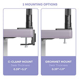 Heavy Duty Monitor Arm for Ultrawide Screens up to 49 inch and 39.6lbs, Premium Aluminum Single Desk Mount Stand with Gas Spring, VESA 75x75/100x100 IMtKotW