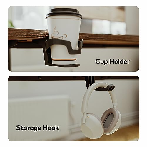 FEZIBO Height Adjustable Electric Standing Desk, 63 x 24 Inches Stand up Table, Sit Stand Home Office Desk with Splice Board, Rusticbrown FEZIBO