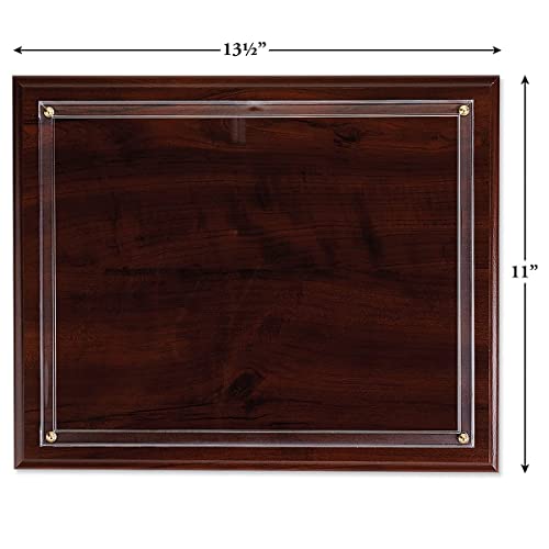 Fine Stationery Walnut Certificate Award Plaque - Slide-In 8.5x11 Certificate or Diploma, Wall Frame Fine Stationery