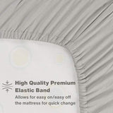 EVERYDAY KIDS 3 Piece Toddler Sheet Set - Soft Breathable Microfiber Toddler Bedding - Includes a Flat Sheet, a Fitted Sheet and a Pillowcase - Solid Grey EVERYDAY KIDS