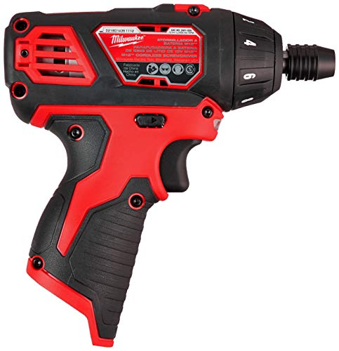 Milwaukee 2401-20 M12 12-Volt Lithium-Ion Cordless 1/4 in. Hex Screwdriver (Tool-Only) - WoodArtSupply