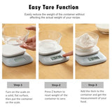 Food Scale Digital Kitchen Scale Weight Grams and Ounces of NUTRI FIT, Portable & Accurate Scale for Cooking Baking Jewelry Coffee Postage, Stylish Compact Design, Max 11lb 0.5g Increment, Smart Tare