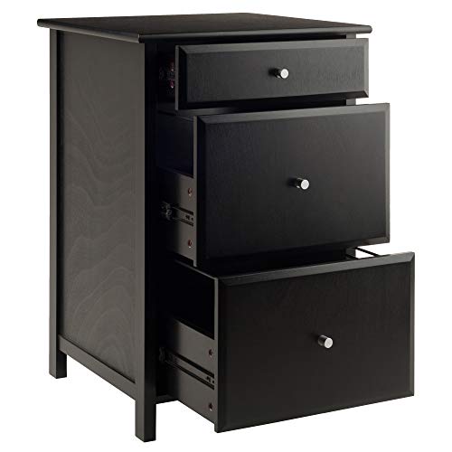 Winsome Delta File Cabinet Black Home Office Winsome