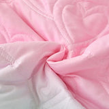Xruibed Pink Quilt Set Twin Size Ombre Blue Pink Mint Quilt Sets Kids Girls Bedding Set 2PCs Summer Reversible Lightweight Microfiber Bedspread Coverlet Sets for All Season (68''x86'') Xruibed