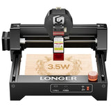 Longer Ray5 3.5W Mini Laser Engraver, DIY CNC,High-Speed Laser Cutter up to 12000 mm/min, Engraving and Cutting Machine for Wood, Metal, Acrylic, Leather, 130×130 mm Working Area, Connection Longer