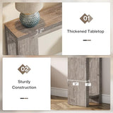 Tribesigns 70.9-Inch Extra Long Console Table, Farmhouse Wood Sofa Table Behind Couch, Narrow Entryway Accent Table for Living Room, Hallway, Entrance, Foyer, Grey Tribesigns