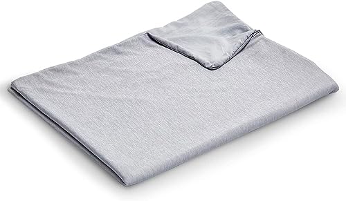 EXQ Home Weighted Blanket Cover 41x60-Twin Size Premium Soft for Kids Weighted Blanket with Zipper,Machine Washable Duvet Cover for Hot Sleeper in Summer(Grey,Duvet Cover Only) EXQ Home