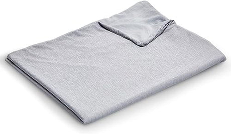 EXQ Home Weighted Blanket Cover 41x60-Twin Size Premium Soft for Kids Weighted Blanket with Zipper,Machine Washable Duvet Cover for Hot Sleeper in Summer(Grey,Duvet Cover Only) EXQ Home