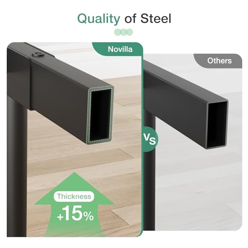 Novilla Full Size Bed Frame with Headboard and Footboard, 14 Inch Metal Platform Bed Frame, Under Bed Storage, Strong Metal Slats Support, Mattress Foundation No Box Spring Needed Novilla