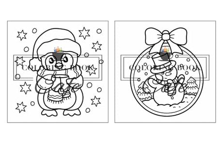 Cozy Christmas: Cute and Cozy Coloring Book for Adults & Teens Featuring Easy and Bold Christmas Designs WoodArtSupply
