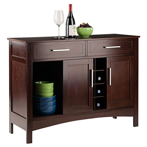 Winsome Gordon Cabinet Buffet, Walnut - WoodArtSupply