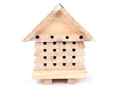 Wildlife World SBH2 Solitary Bee Hive, Wood - WoodArtSupply