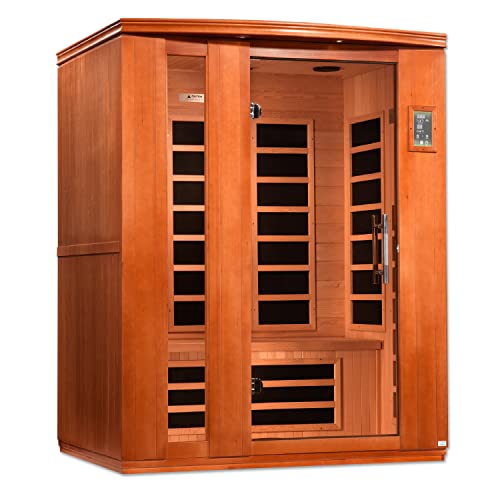 Dynamic Lugano 3-Person Low EMF (Under 8MG) FAR Infrared Sauna (Canadian Hemlock) DYNAMIC SAUNAS