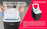 Frigidaire, 26 Lbs Portable Compact Icemaker, Ice Making Machine, Black, White, Medium Frigidaire