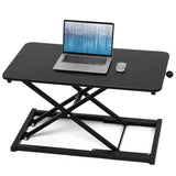 Rxrpexjke Height Adjustable Standing Desk Converter,Keyboard Riser for Stand Up Desk Riser,Computer Keyboard Stand for Desktop,Computer Workstations Home Office Portable Table Black Size 23.6 Inch Rxrpexjke