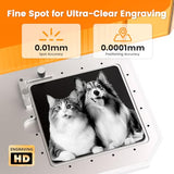Mecpow X1 2-in-1 Dual Laser Engraver, 5000mm/s Speed Portable Laser Engraving Machine, Infrared Engraver for Jewelry,Metal,Wood,Leather and Acrylic,105x105mm Area,Output Power:0.5mW,Class:1 Mecpow