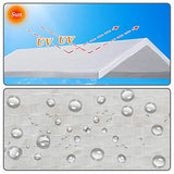 Strong Camel 10'x20' Carport Replacement Canopy Cover for Tent Top Garage Shelter Cover with Ball Bungees (Only Cover, Frame is not Included) Strong Camel