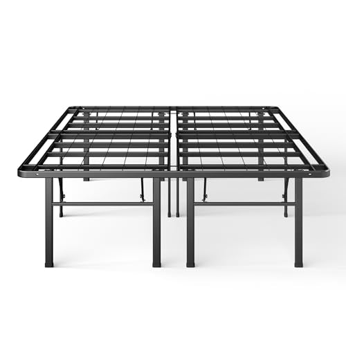 Zinus Premium SmartBase 4 Extra Inches high for Under-bed Storage/Mattress Foundation/Platform Bed Frame/Box Spring Replacement/Quiet Noise-Free, Queen, Black (OLB-SB13-18Q) Zinus