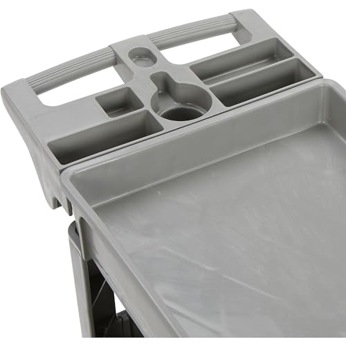 Ironton 500-Lb. Capacity 3 Tray Utility Cart, Maintenance-Free Structural Foam Construction Cargo Pushcart, Scratch Resistant, Easy to Clean Service - WoodArtSupply