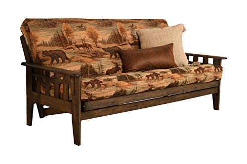 Kodiak Furniture Tucson Full Size Futon Set In Rustic Walnut Finish, Canadian Kodiak Furniture