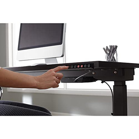 Realspace® Magellan Performance Electric 60"W Height-Adjustable Standing Desk, Cherry Realspace
