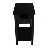 IC International Concepts International Concepts Narrow End Table, Black IC International Concepts
