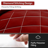 MUXHOMO 7 Pieces King Comforter Set, Reversible Bed in a Bag King Size, All Season Bedding Set with Comforter, Flat Sheet, Fitted Sheet, Pillowcases & Shams, Red & Black MUXHOMO