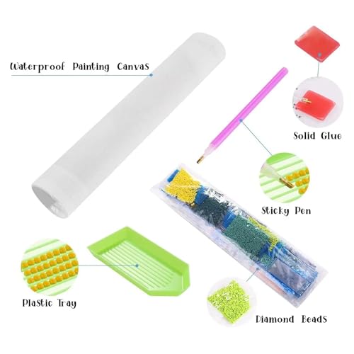 LNZZ Orchard Wine Woman Diamond Painting Kits for Adults Beginners,5D DIY Diamond Art Kit,Full Round Drill Diamond Gem Art for Adults,Home Wall Decor 12x16 Inch LNZZ