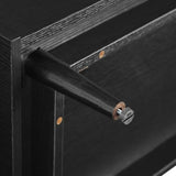 Crosley Furniture Liam Turntable Record Player Stand with Storage for Vinyl Records, Mid Century Modern, Black Crosley Furniture