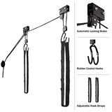 RAD Sportz Kayak Storage Hoists 2-Pack - Overhead Pulley Hoist Systems with 125lb Capacity Each for Canoes, Bikes, Ladders, and More RAD Sportz