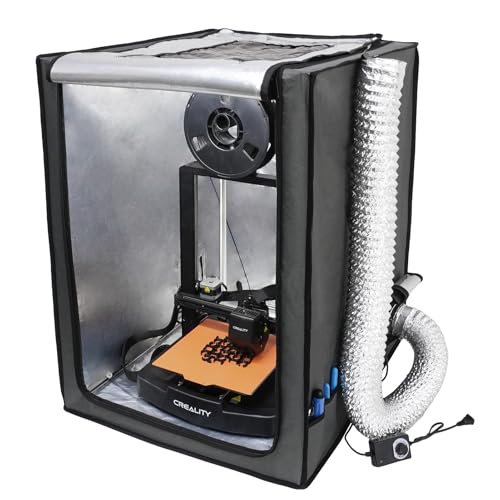 Resin 3D Printer Enclosure with Ventilation Filter, 12V Fan 5000RPM with Speed Control Fume Extraction, Dustproof Tent Constant Temperature Protective Cover for Ender 3 Pro/V2/Ender3 S1/ Neo POLISI3D