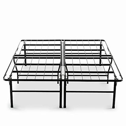 ZINUS Heavy Duty 18 Inch Metal Platform Bed Frame - Sturdy Mattress Foundation with Underbed Storage, King, Black - WoodArtSupply