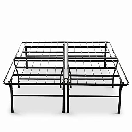 ZINUS Heavy Duty 18 Inch Metal Platform Bed Frame - Sturdy Mattress Foundation with Underbed Storage, King, Black Zinus