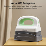EENOUR Hat Press Machine, Mini Heat Press for Caps with 3 Heating Levels & Auto-Off, Handheld Cap Easy Press with 3"×5.5" Arched Heating Plate for 6-8 Hat Size, 19-26 Girth EENOUR