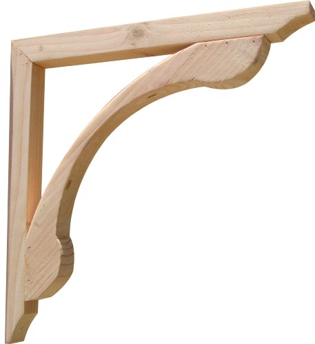SamsGazebos Designer Wood Corbels, 2-Pack, Plain, 16" x 16" x 1-7/16" SamsGazebos