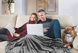 Utopia Bedding Fleece Blanket Queen Size Grey (90x90 Inches) Ultra Soft Warm Lightweight Microfiber Breathable Anti-Static Cozy Winter Bed Blanket, All-Season Home Decor Gift for Men & Women Utopia Bedding