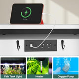 YITAHOME 120 Gallon Reptile Tank Stand with Power Outlets, Heavy Duty Large Reptile Tank Stand with Barn Door, Reptile Tank Turtle Terrariums Table for Accessories Storage,1100LBS Capacity YITAHOME