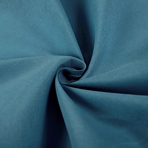 NHNHN Fitted Sheet-Deep Pockets-Soft Microfiber-Easy Care-Shrinkage and Fade Resistant-Fitted Sheets Full Size for Girl Woman Teens Kids-Only 1 Fitted Sheet (Full, Turquoise) NHNHN