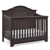 Delta Children Simmons Kids Asher 6-in-1 Convertible Crib with Toddler Rail, Rustic Grey Delta Children