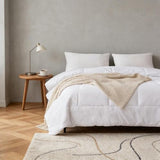 Simple&Opulence Down Alternative Comforter, Twin Size Duvet Insert with 100% Cotton Cover, Ultra-Soft Microfiber Quilted All Season Breathable Cooling Bed Comforter (Twin, White) Simple&Opulence