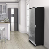 Seville Classics UltraHD Stainless Steel 2-Door Lockable Storage Cabinet, Satin Graphite Seville Classics